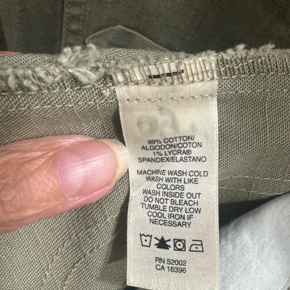 DKNY Jeans Camo Green Military-Style Button Front Jacket Size XL - Picture 13 of 16